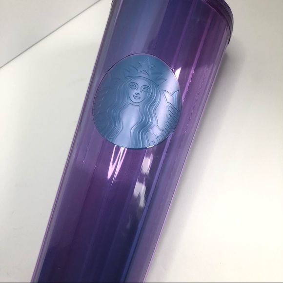 NEW Starbucks Summer RARE Purple Kaleidoscope Dome Cold Cup Tumbler Hard To Find - Picture 4 of 6